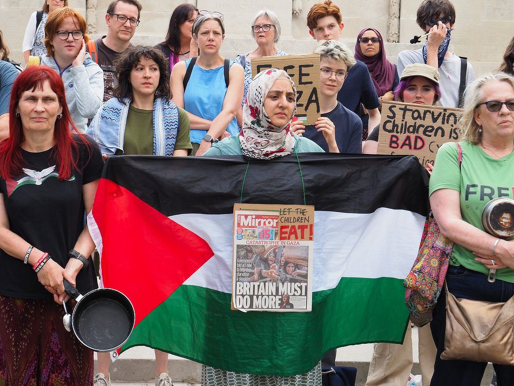shtos of the pro Palestine demo