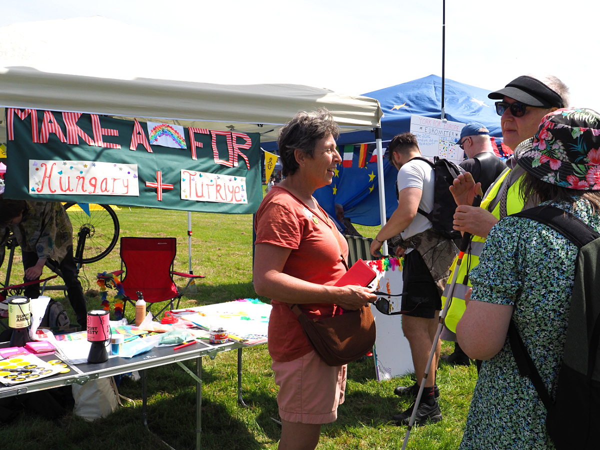 the stall at Pride, York 2026